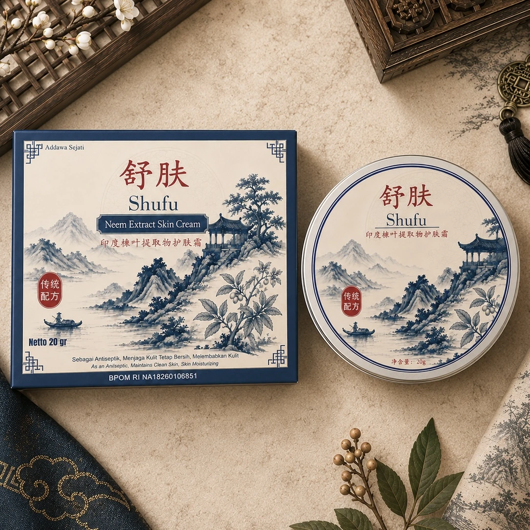 Kemasan SHUFU Neem Extract Skin Cream 20 gram